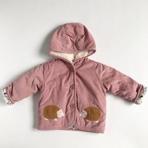 EUC Baby Boden Hedgehog Coat - Size 6-12 Months